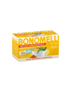 Bonomelli infusion au gingembre et curcuma - 16 sachets - Livraison gratuite en EUROPE et au Royaume-Uni