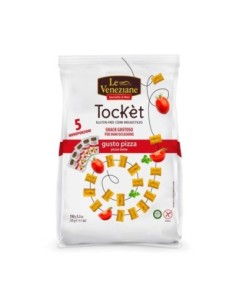 Le Veneziane Tocket Corn Snack glutenvrije pizzasmaak - 5 x 30 gr - Gratis verzending naar Europa en Groot-Brittannië