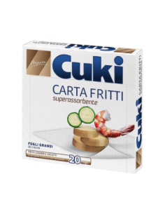 Cuki Carta Assorbente per fritti 20 fogli 32 x 33 cm - Spedizione gratuita consegnata in EUROPA e UK