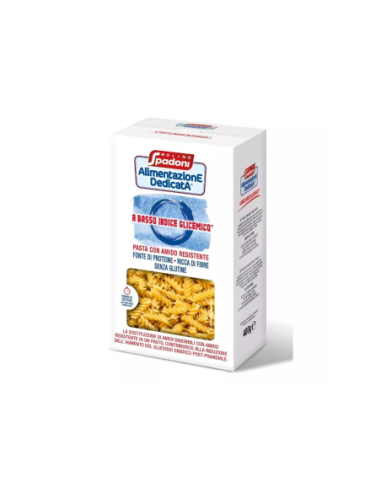 Spadoni Fusilli with low glycemic index Gluten Free - 400 gr - Free shipping delivered to EUROPE and UK