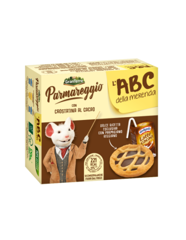 Parmareggio ABC Goûter Tartelette/Lait Cacao - 153 gr - Livraison gratuite en EUROPE et au Royaume-Uni