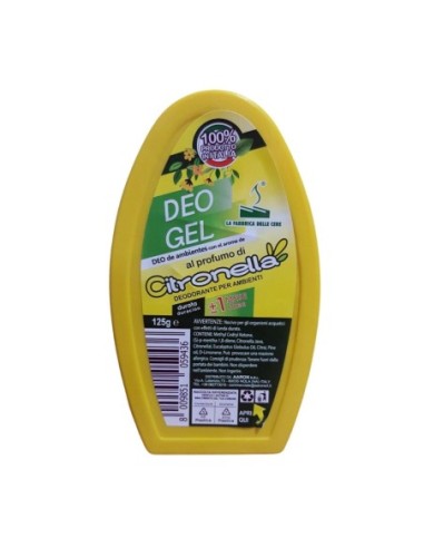 Deo Gel Lemongrass air freshener - 125 gr - Free shipping delivered to EUROPE and UK