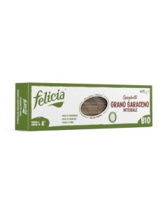 Felicia Spaghetti al grano saraceno integrale Senza Glutine Bio - 340 gr - Spedizione gratuita consegnata in EUROPA e UK