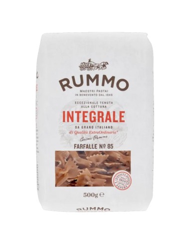 Rummo 85 volkoren Farfalle - 500 gr - Gratis verzending naar Europa en Groot-Brittannië