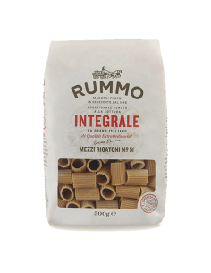 Rummo 51 Mezzi Rigatoni Integrali - 500 gr - Gratis verzending naar Europa en Groot-Brittannië