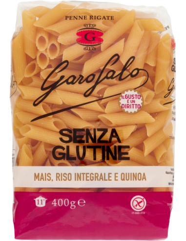 Garofalo Penne Rigate Glutenvrij - 400 gr - Gratis verzending naar Europa en Groot-Brittannië