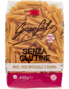 Garofalo Caserecce Gluten Free - 400 gr - Free shipping delivered to EUROPE and UK