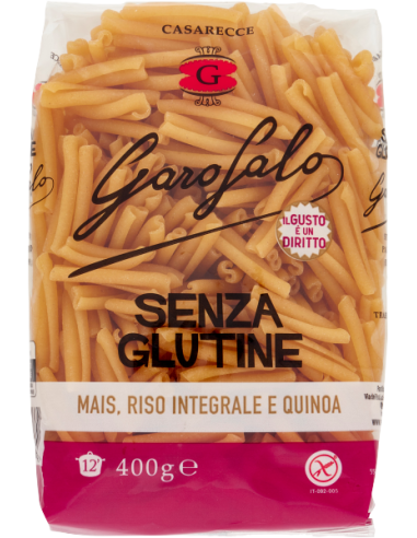 Garofalo Caserecce Glutenvrij - 400 gr - Gratis verzending naar Europa en Groot-Brittannië