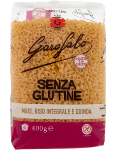 Garofalo Anellini Glutenvrij - 400 gr - Gratis verzending naar Europa en Groot-Brittannië