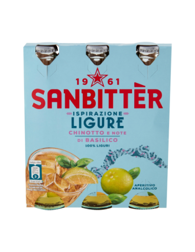 Sanbitter Aperitivo Ligure Chinotto e Basilico - 3 x 20 cl