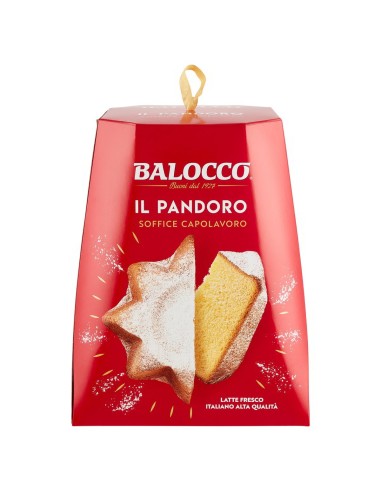 Balocco Klassiek Pandoro - 750 gr - Gratis verzending naar Europa en Groot-Brittannië