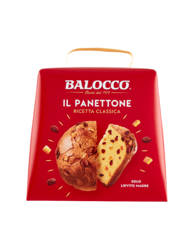 Balocco Panettone - Classic Christmas Sweet Bread with candies - 750 gr - Free shipping delivered to EUROPE and UK