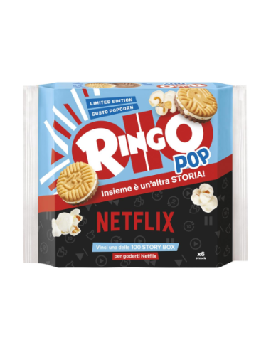 Pavesi Biscotti Ringo Pop Corn - 165 gr