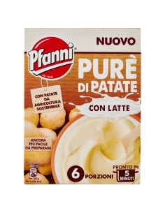 Pfanni Puree met melk 6 porties. - 2 x 95gr - Gratis verzending naar Europa en Groot-Brittannië