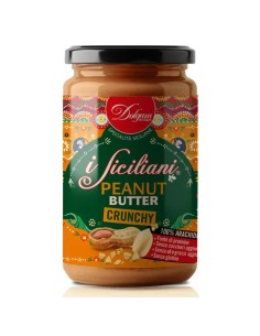 Dolgam I Siciliani Crunchy Peanut Butter - 300 gr - Free shipping delivered to EUROPE and UK