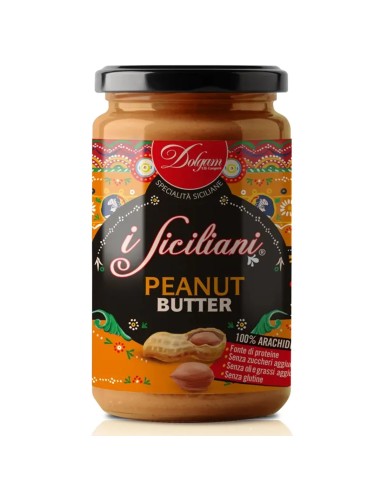 Dolgam I Siciliani Peanut Butter - 300 gr - Free shipping delivered to EUROPE and UK