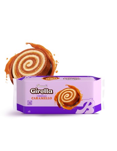 Bauli Girella al Caramello - 210 gr - Spedizione gratuita consegnata in EUROPA e UK