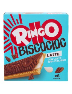 Pavesi Ringo BiscoCioc with milk x6 - 162gr - Free shipping delivered to EUROPE and UK