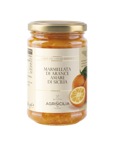 Agrisicilia Sicilian Bitter Orange Marmalade - 360 gr - Free shipping delivered to EUROPE and UK