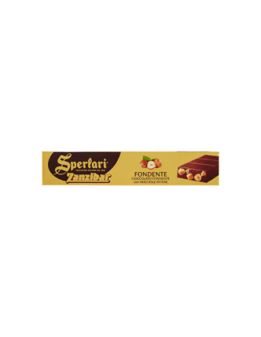 Sperlari Torrone Zanzibar al Cioccolato fondente e nocciole - 150 gr