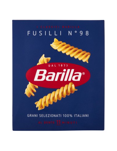 Barilla Fusilli n.98 - 500 gr - Livraison gratuite en EUROPE et au Royaume-Uni