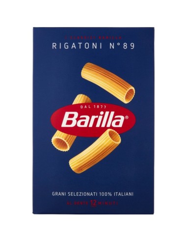 Barilla 89 Rigatoni - 500 gr - Livraison gratuite en EUROPE et au Royaume-Uni