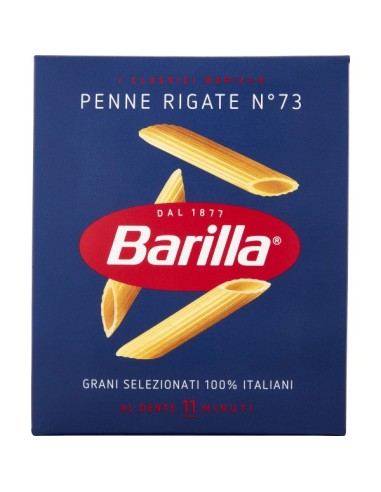 Barilla 73 Penne Rigate - 500 gr - Free shipping delivered to EUROPE and UK