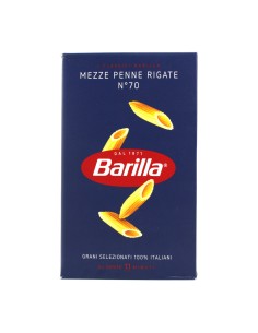 Barilla 70 Mezze Penne Rigate - 500 gr - Free shipping delivered to EUROPE and UK