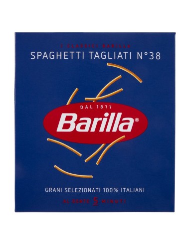 Barilla 38 Spaghetti Tagliati - 500 gr - Spedizione gratuita consegnata in EUROPA e UK