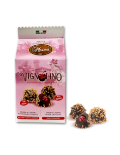 Messori Vignolino Ciliegia al liquore in Cioccolato fondente - 120 gr