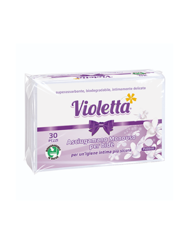 Violetta Pobbidè Asciugamano Monouso Bidet - 30 pz