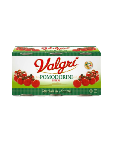 Valgri Whole Cherry Tomatoes Trio - 3 x 400 gr - Free shipping delivered to EUROPE and UK