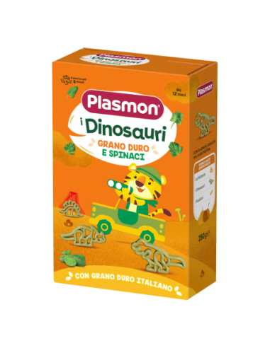 Plasmon Pastina grano e spinaci I Dinosauri da 12 mesi - 250 gr