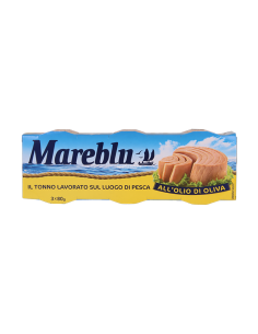 Mareblu Thon à l'Huile d'Olive - 3 x 80 gr - Livraison gratuite en EUROPE et au Royaume-Uni