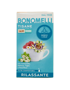 Bonomelli Relaxing Herbal Tea - 16 Filters - Free shipping delivered to EUROPE and UK