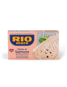 Rio Mare Salmon fillet smoked with pepper - 150 gr - Free shipping delivered to EUROPE and UK