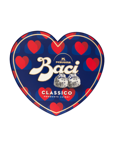 Perugina Baci Dark Chocolates Luisa Heart-shaped box - 100 gr - Free shipping delivered to EUROPE and UK