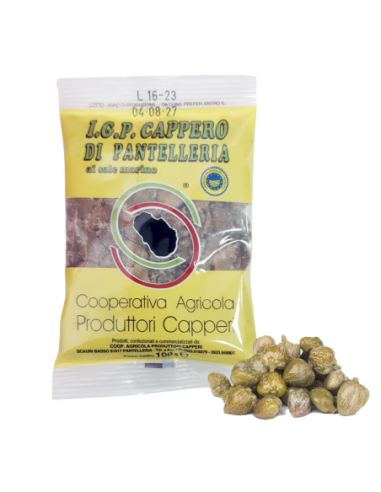 Cappero di Pantelleria al sale marino IGP - 100 gr