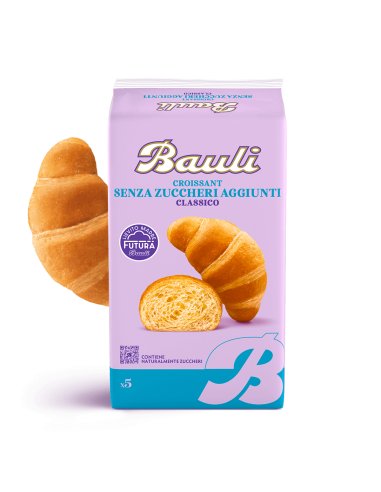 Bauli the Croissant Without Added Sugars - 185 gr - Free shipping delivered to EUROPE and UK