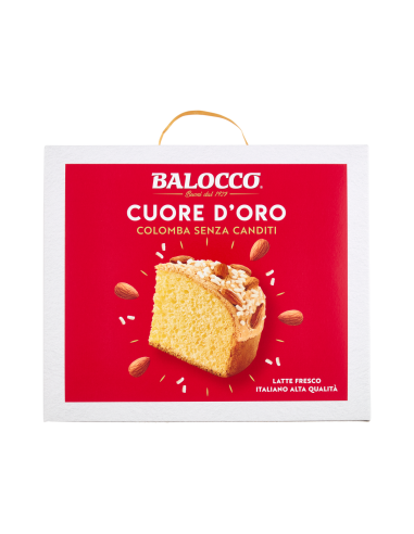 Balocco Colomba Cuore D'oro - 750 gr - Free shipping delivered to EUROPE and UK