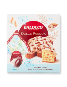 Balocco Box Easter Egg + Colomba - 2 pz - Free shipping delivered to EUROPE and UK