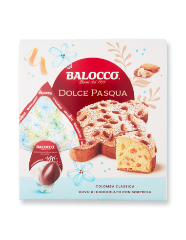 Balocco Box Easter Egg + Colomba - 2 pz - Free shipping delivered to EUROPE and UK