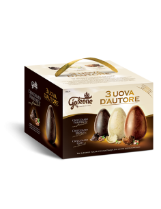 Galeone 3 Signature Eggs Dark/Milk/White - 540 gr - Free shipping delivered to EUROPE and UK