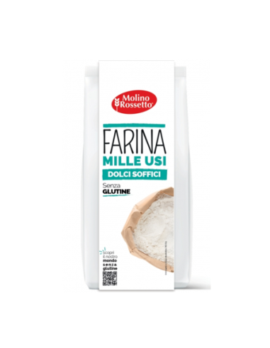 Molino Rossetto Farina Milleusi Dolci Soffici Senza Glutine - 500 gr