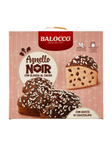 Balocco Agnello Noir con glassa al Cacao - 750 gr