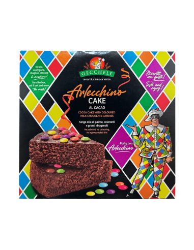 Gecchele Torta Arlecchino - 275 gr - Spedizione gratuita consegnata in EUROPA e UK