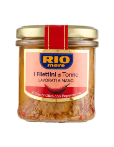 Rio Mare Filettini di Tonno con Peperoncino - 130 gr - Kostenloser Versand nach Europa und Großbritannien