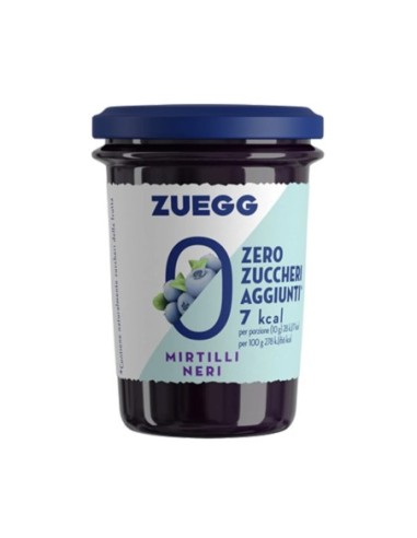 Zuegg Confettura Senza Zucchero Mirtilli Neri - 220 gr