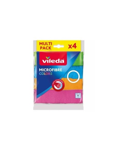 Vileda Panno Microfibre Colors 30 x 30 - 4 pz