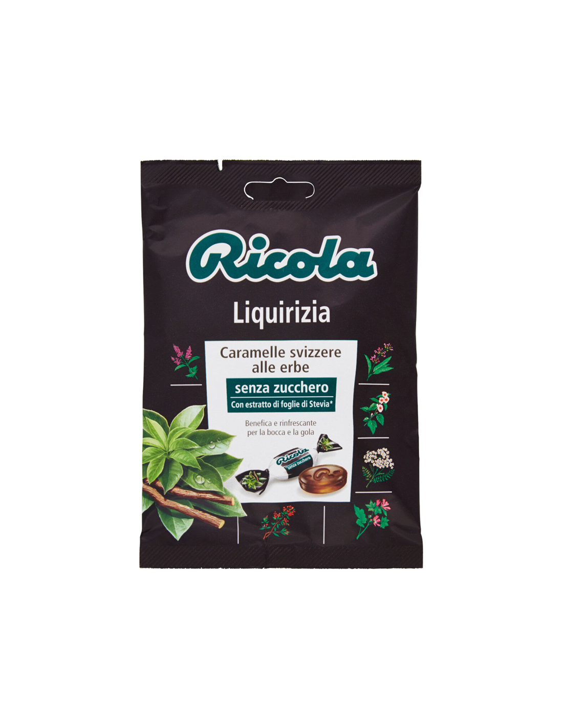 Turquoise Riccola Ricola Liquirizia Caramelle con Erbe delle Alpi Svizzere - 70 gr ...